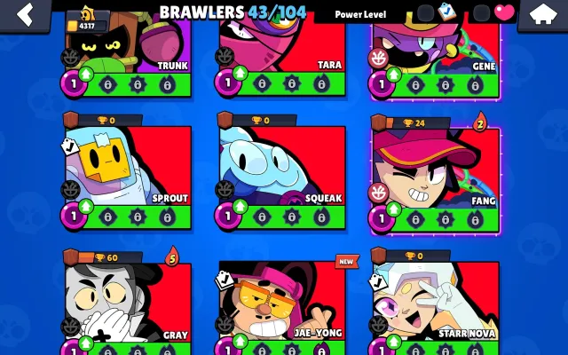 🌹!FAT ACC!🌹Meg+full set Edgar, Colt, Bull, trophies 4000, brawlers 43