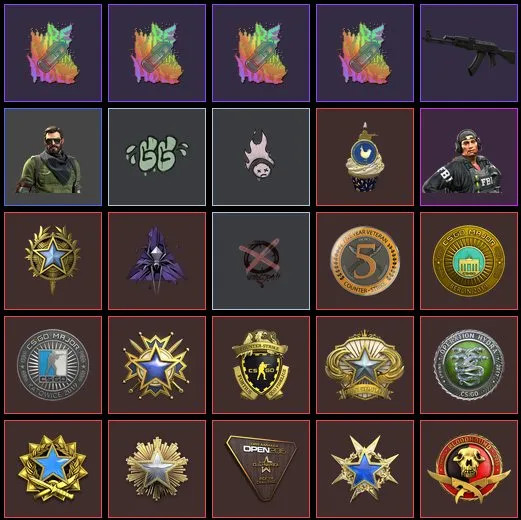 15 medals + 5k inventory + blue medal for 2019, Sale, With inventory, Has PRIME