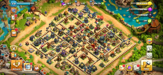 TH 17 near maxed | 231xp | Hero~89/90/72/74/47/11 | 2x epic maxed |, 17 TH Родной Деревни