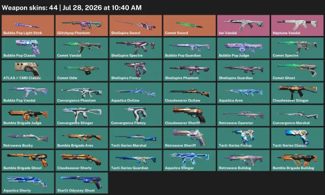 🟦EU REGION🟦⟨ Knife Sword “Shell”+“Comet”+Lightstick+Vandal Ion+Neptune ⟩🟦⟨143 LVL⟩🟦FULL ACCESS🟦, Sale, Ranked unlocked, Agents: 23, Skins: 44