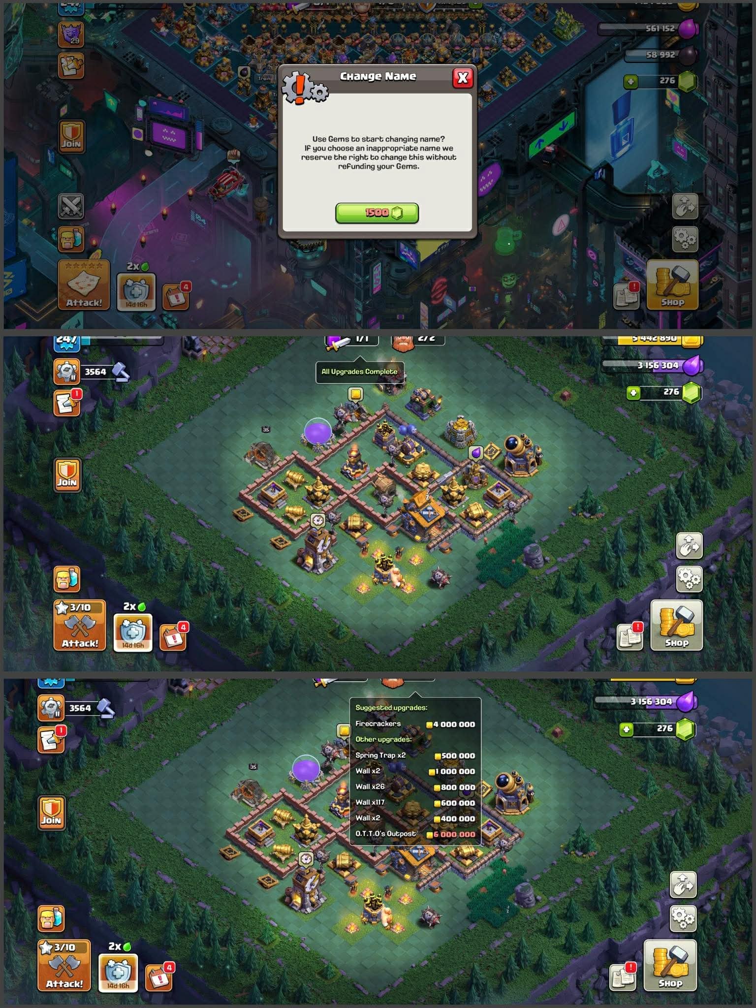70#Th18 Max❎5 Hero Max❎9 Epic Equipment Max❎13 Epic Close Max❎Ghost set❎4x scenario❎Full Access, 18 TH