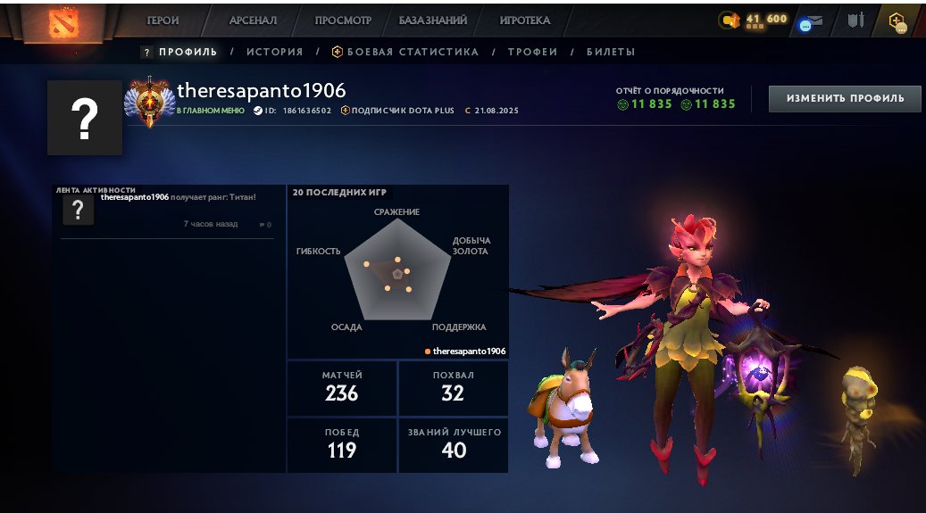 🏅 MMR 7812 | 🕒 174 hours | 🛡 11919