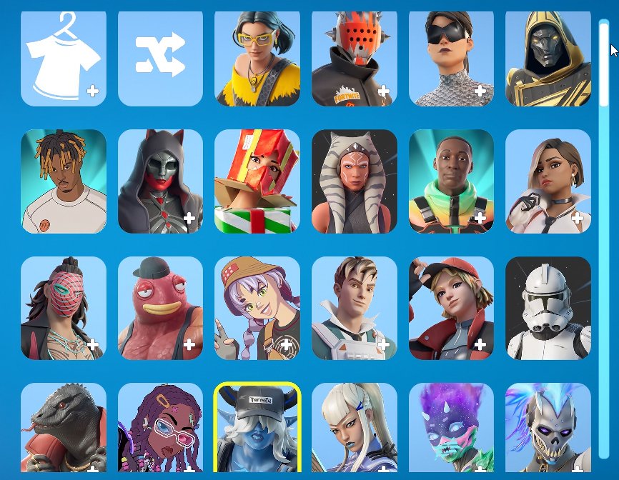 Lots of unique skins and pickaxes