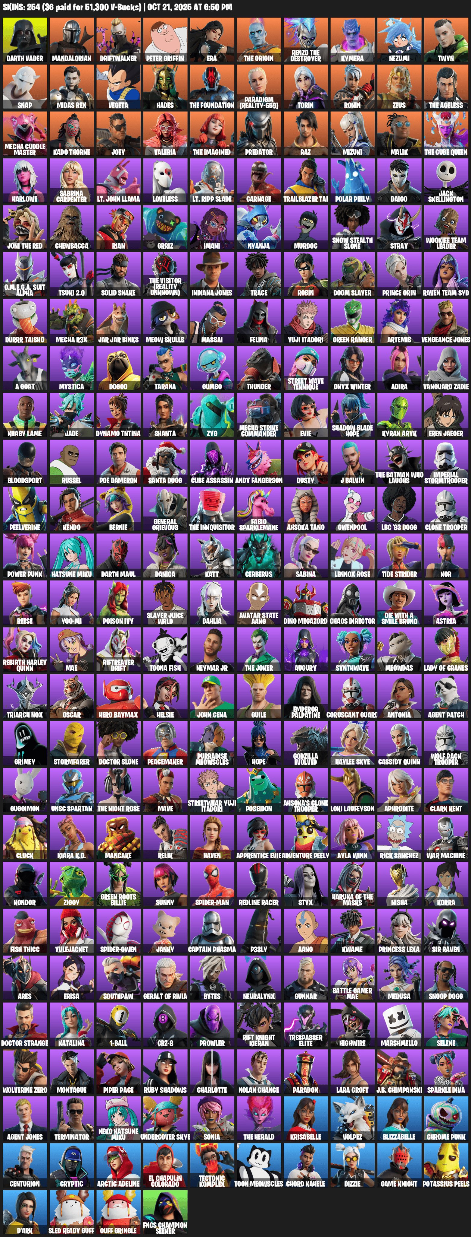 🎨 137 skins | 🌟 Fortnite account