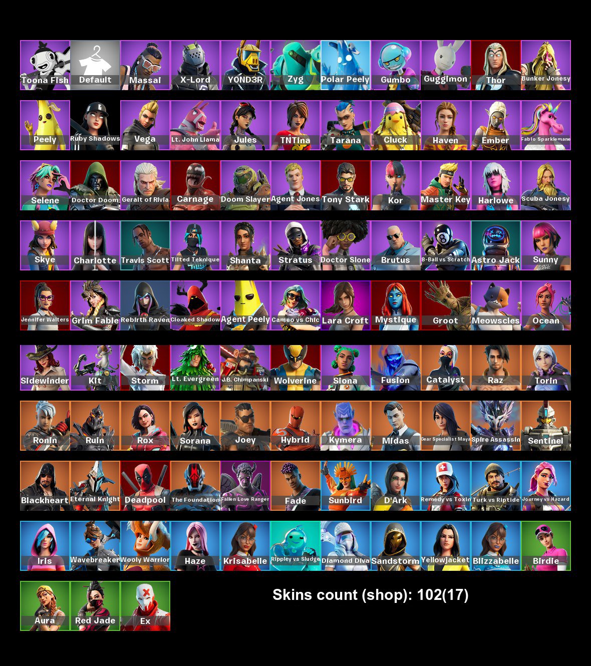 💎 Account with 102 skins | 🌟 Fortnite account