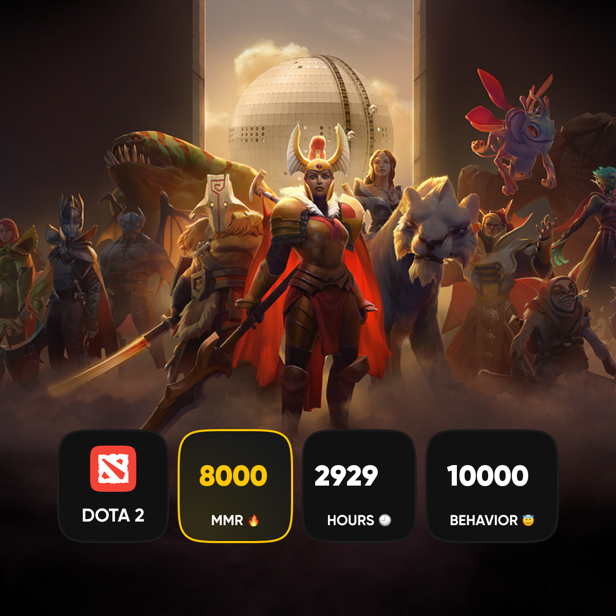 🏅 MMR 8000 | 🕒 2929 hours | 🛡 10000