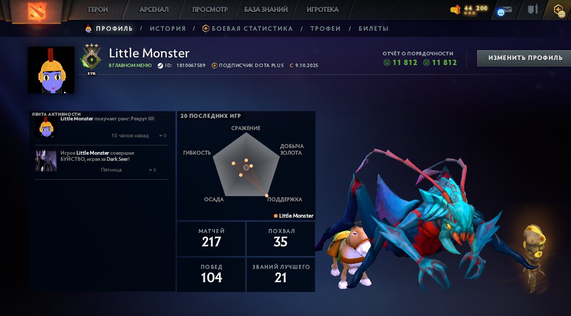 🏅 MMR 356 | 🕒 167 hours | 🛡 11812