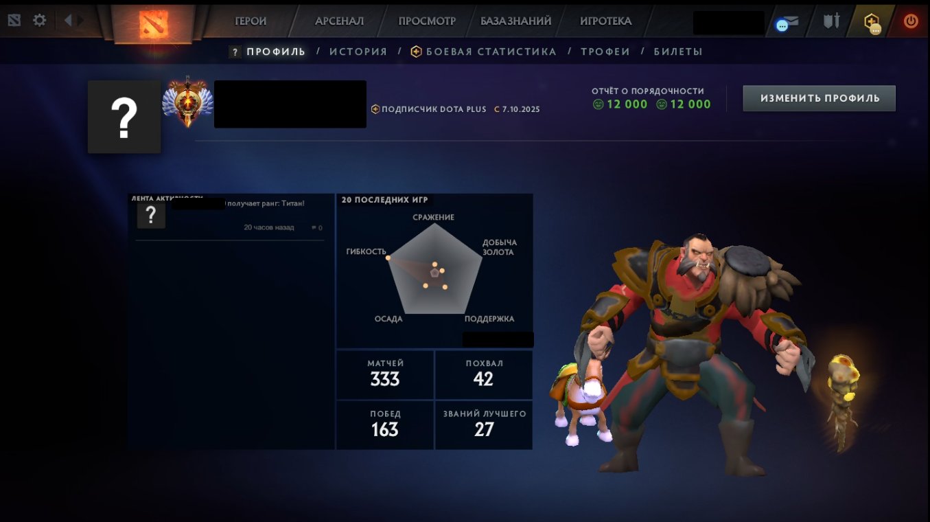 🏅 MMR 5918 | 🕒 206 годин | 🛡 12000