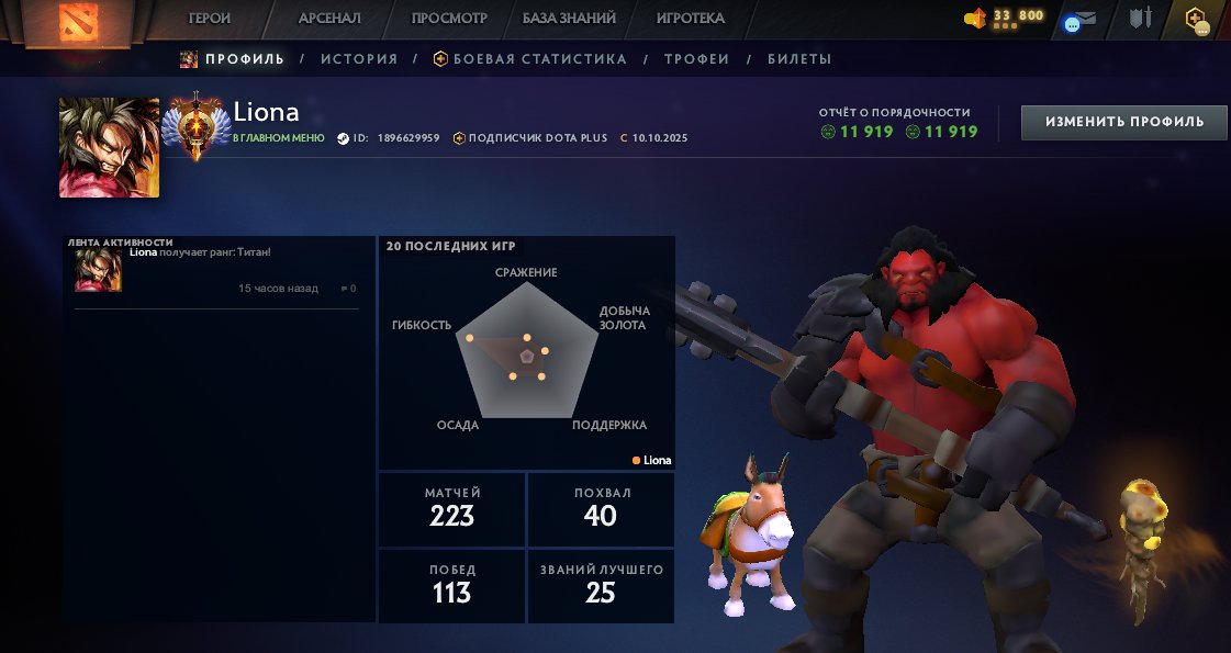 🏅 MMR 7769 | 🕒 176 hours | 🛡 11919