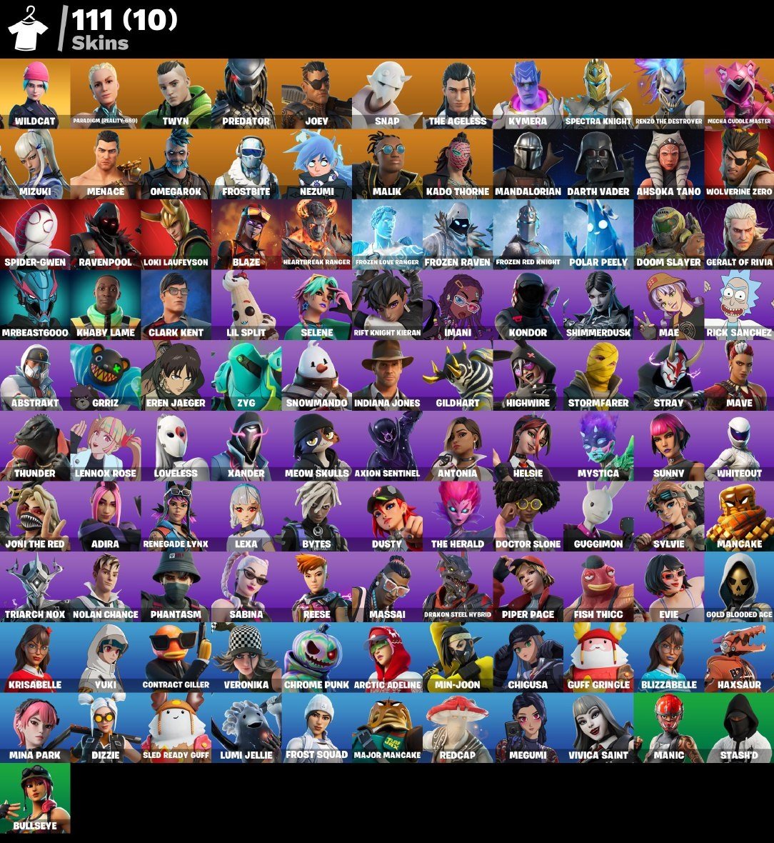 💖 111 skins | 🌟 Fortnite account