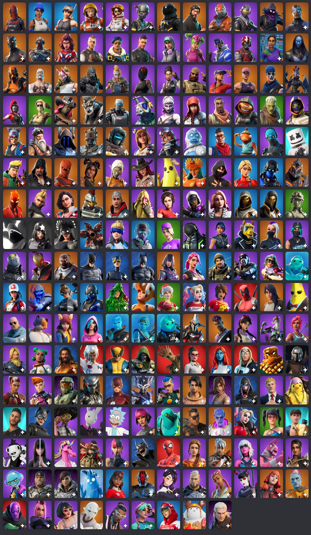 🎨 201 skins | 🌟 Fortnite account