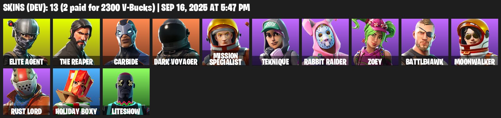 😎 5 skins | 🌟 Fortnite account