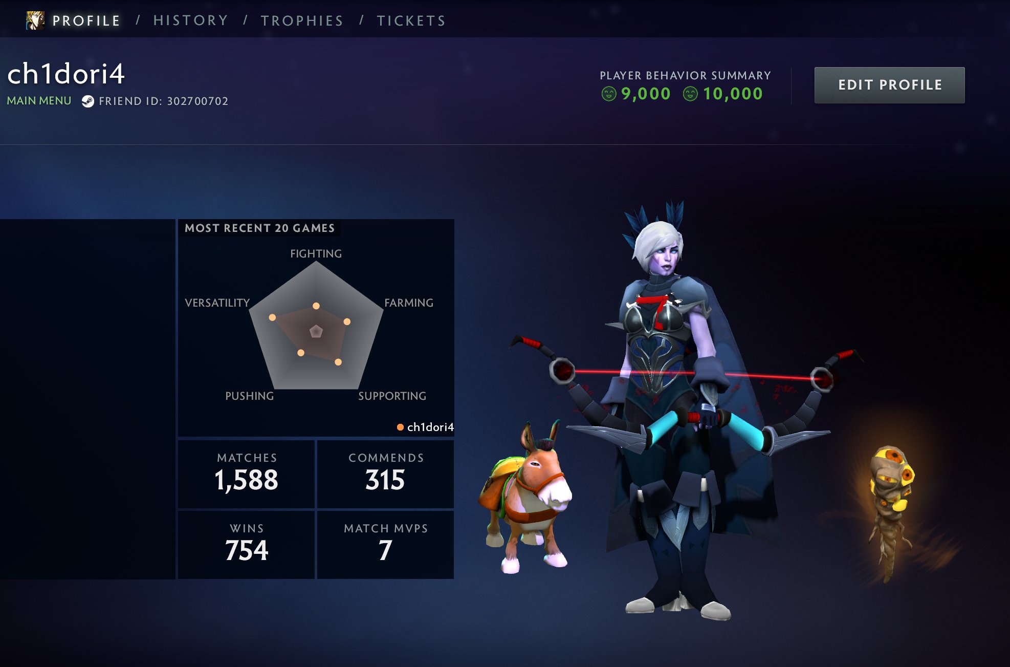 🏅 MMR 150 | 🕒 1721 hours | 🛡 10000