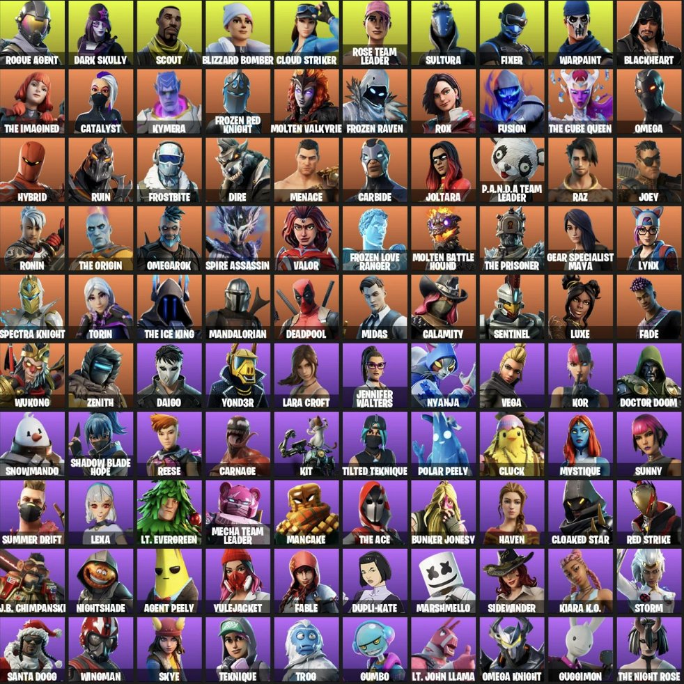 💖[PC] | 196 skins | OG STW | Omega | Lara Croft | Rogue Agent | Dark Skully