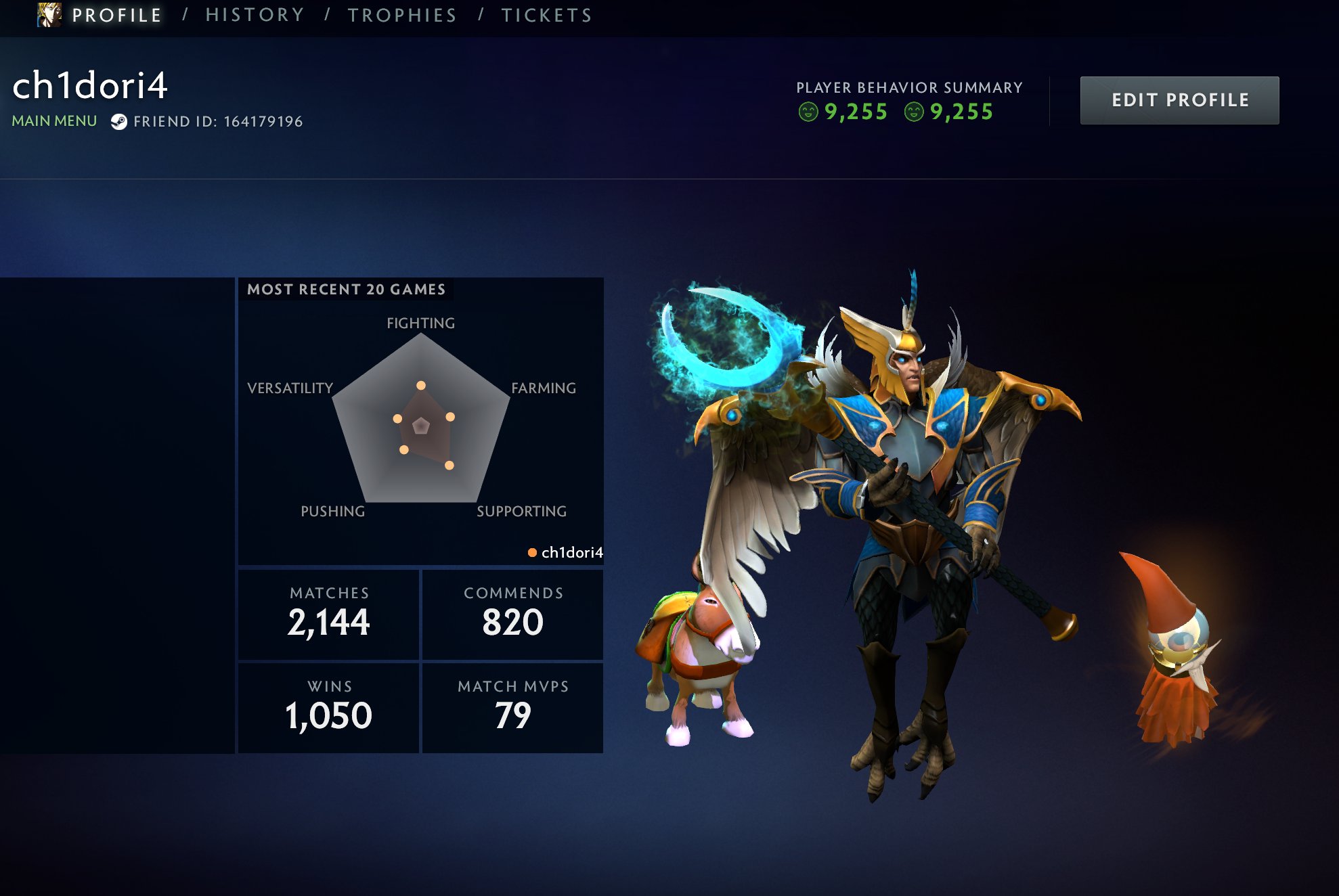 🏅 MMR 1000 | 🕒 2001 годин | 🛡 10700