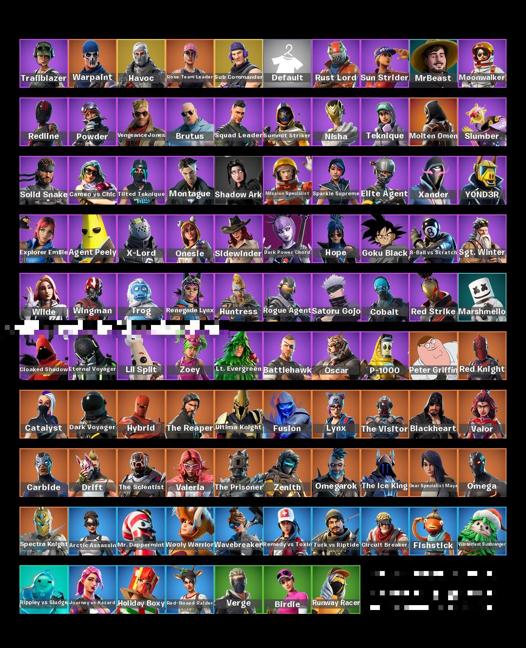 💎 88 skins | 🌟 Fortnite account