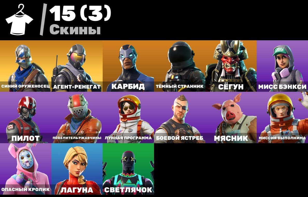 🎨 15 skins | 🌟 Fortnite account