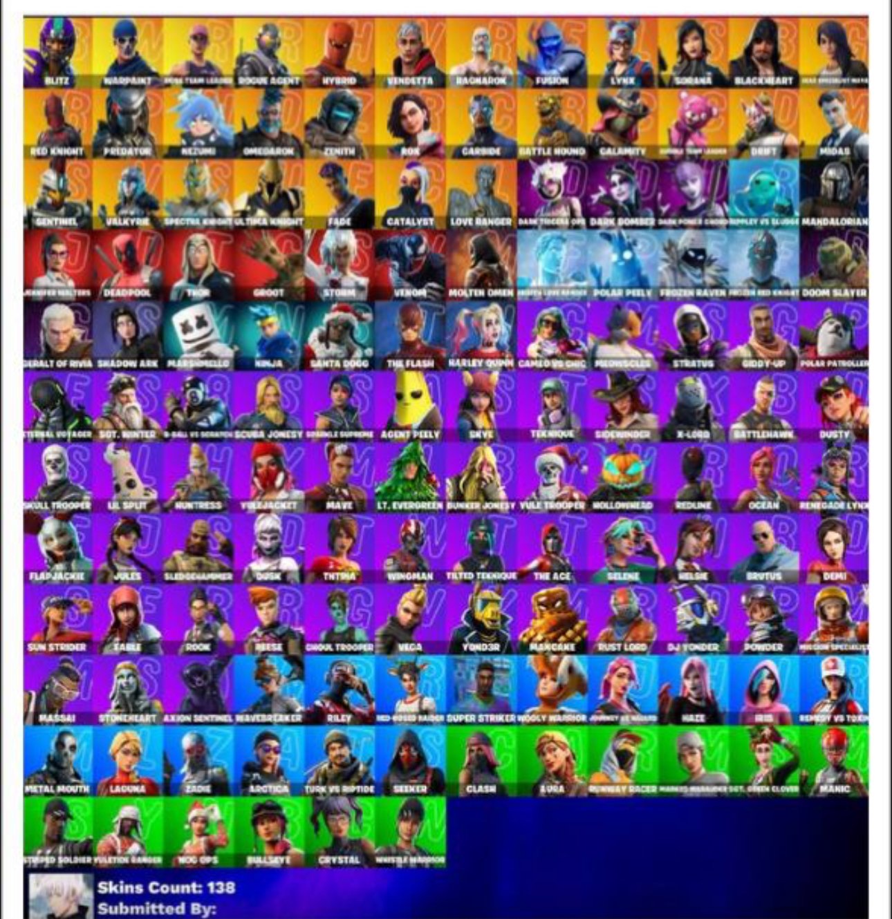 💀 GHOUL | 🔥 Fortnite account with 138 skins