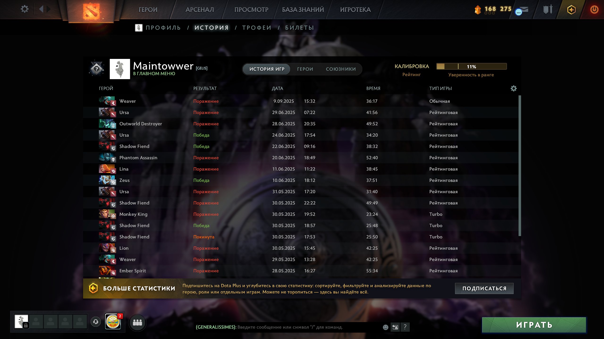 🏅 MMR 1435 | 🕒 400 hours | 🛡 10120