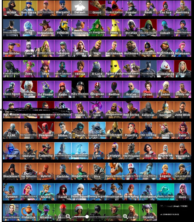 💖 119 skins | 🌟 Fortnite account