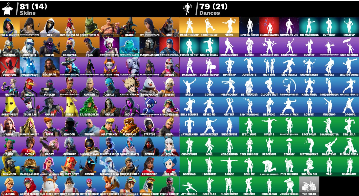 🎨 81 skins | 🌟 Fortnite account