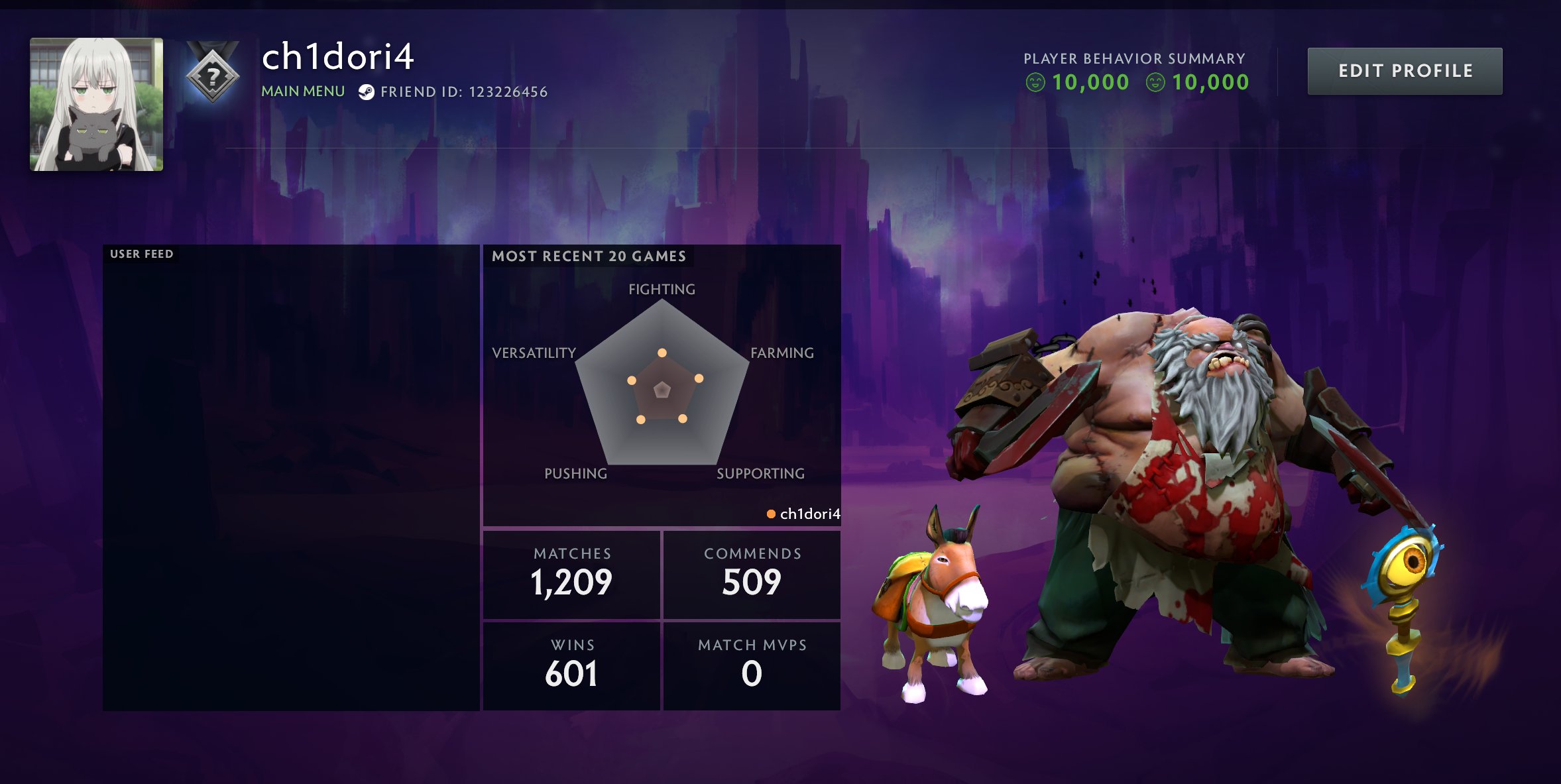 🏅 MMR 1800 | 🕒 1444 годин | 🛡 10000
