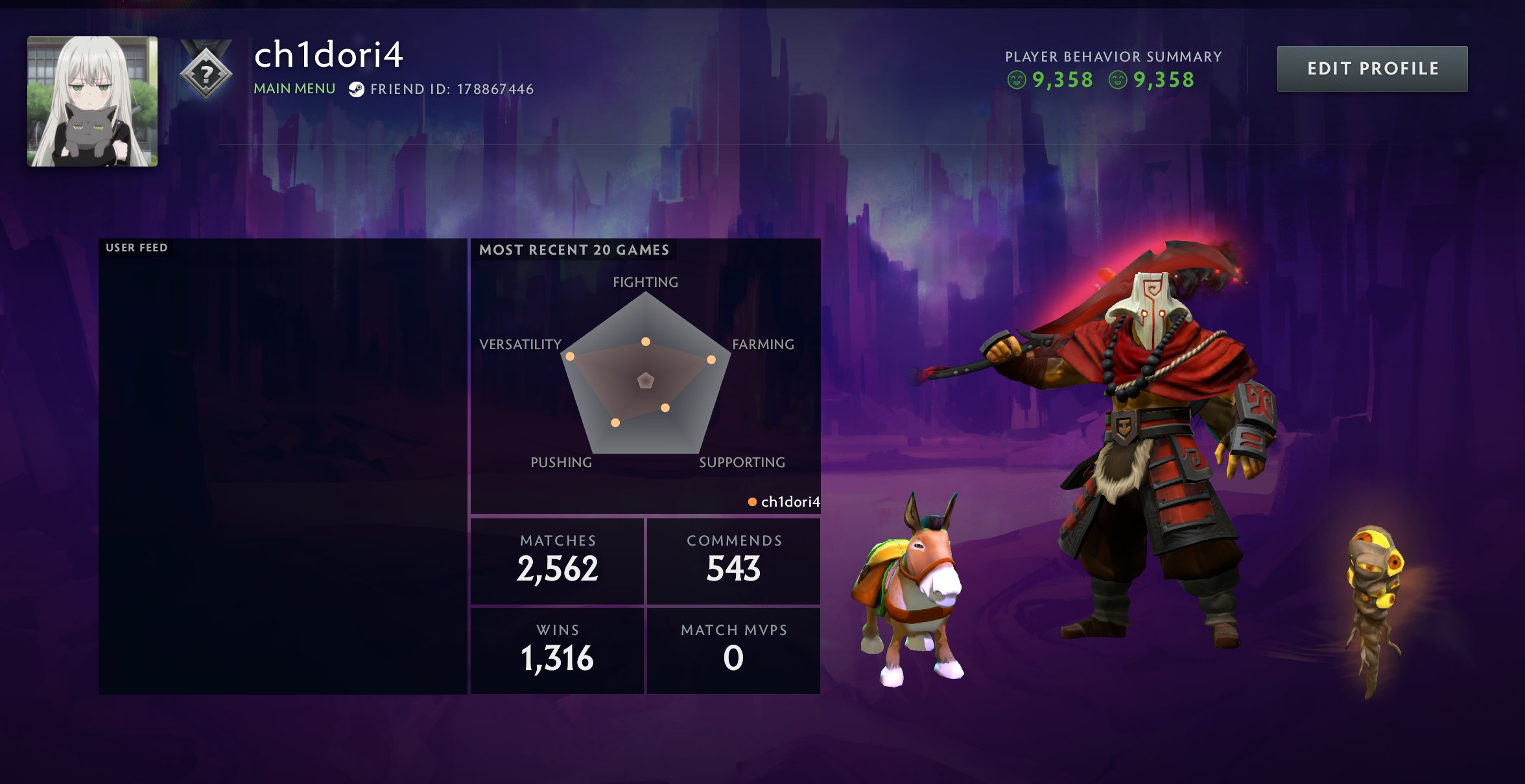 🏅 MMR 1800 | 🕒 1444 годин | 🛡 10000