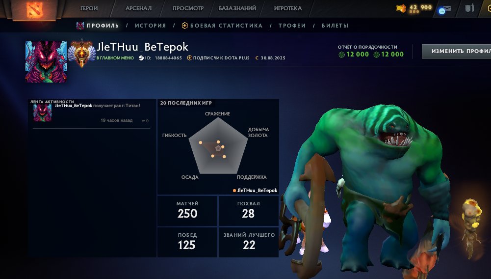 🏅 MMR 7833 | 🕒 285 hours | 🛡 11895