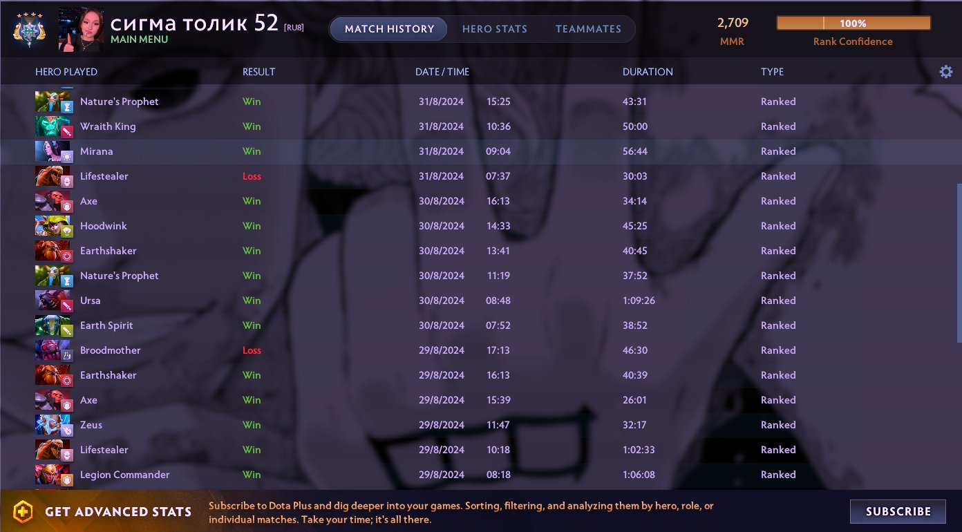 🏅 MMR 2000 | 🕒 1400 hours | 🛡 0