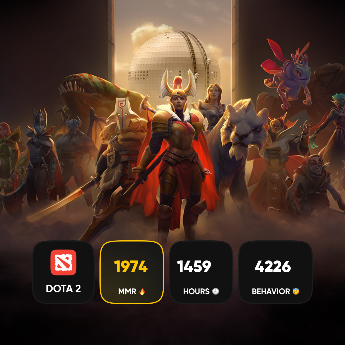 🏅 MMR 1974 | 🕒 1459 hours | 🛡 4226