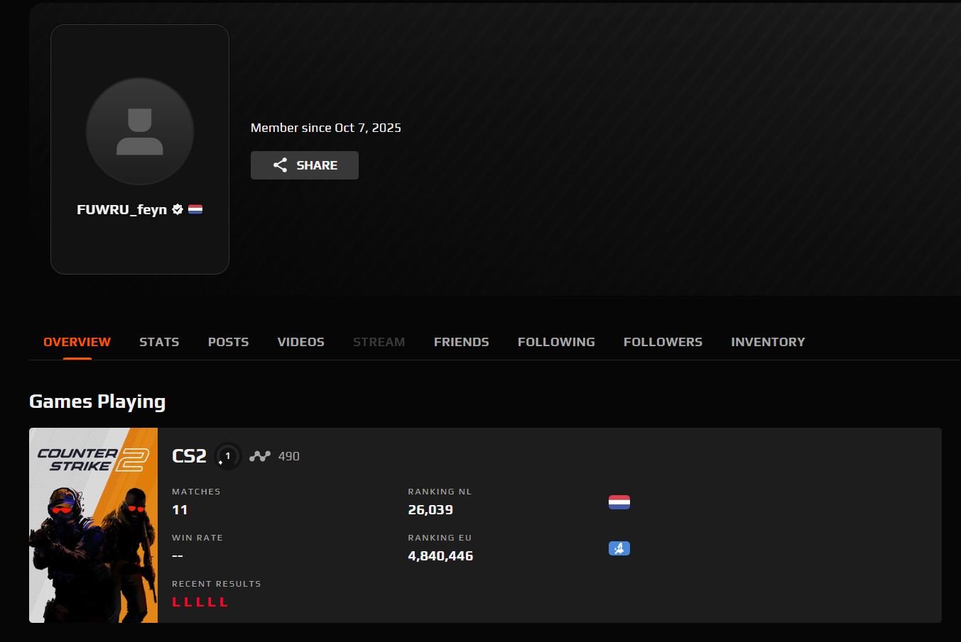 🏆 PRIME | 🎯 Faceit LVL 1 | 🕒 0 hours — Ready to Play!