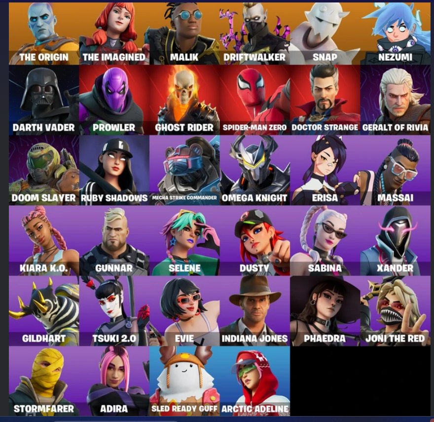 🌟 34 unique skins | 🎮 Fortnite account