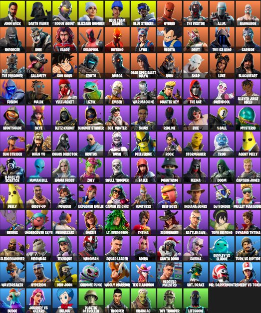🎨 118 skins | 🌟 Fortnite account