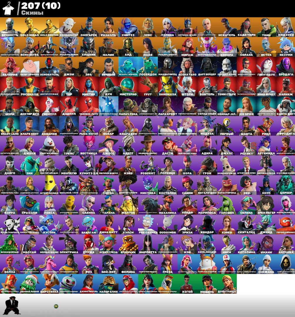 💖207 skins | 🌟 Fortnite account