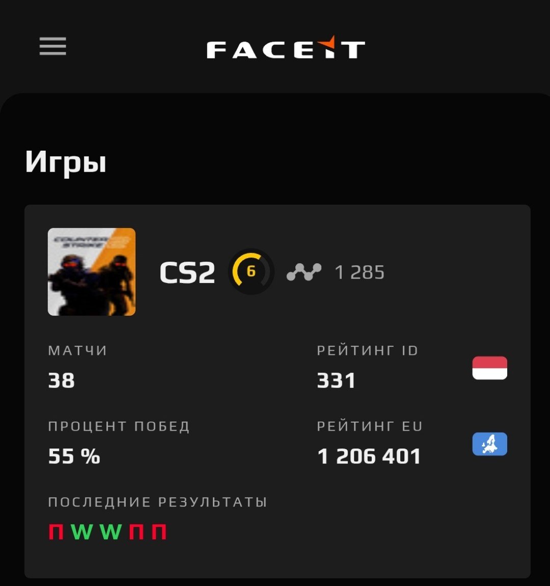 🎯 Faceit LVL 6 | 👑 PRIME | 🕒 350 hours — Ready for Competitive Matches
