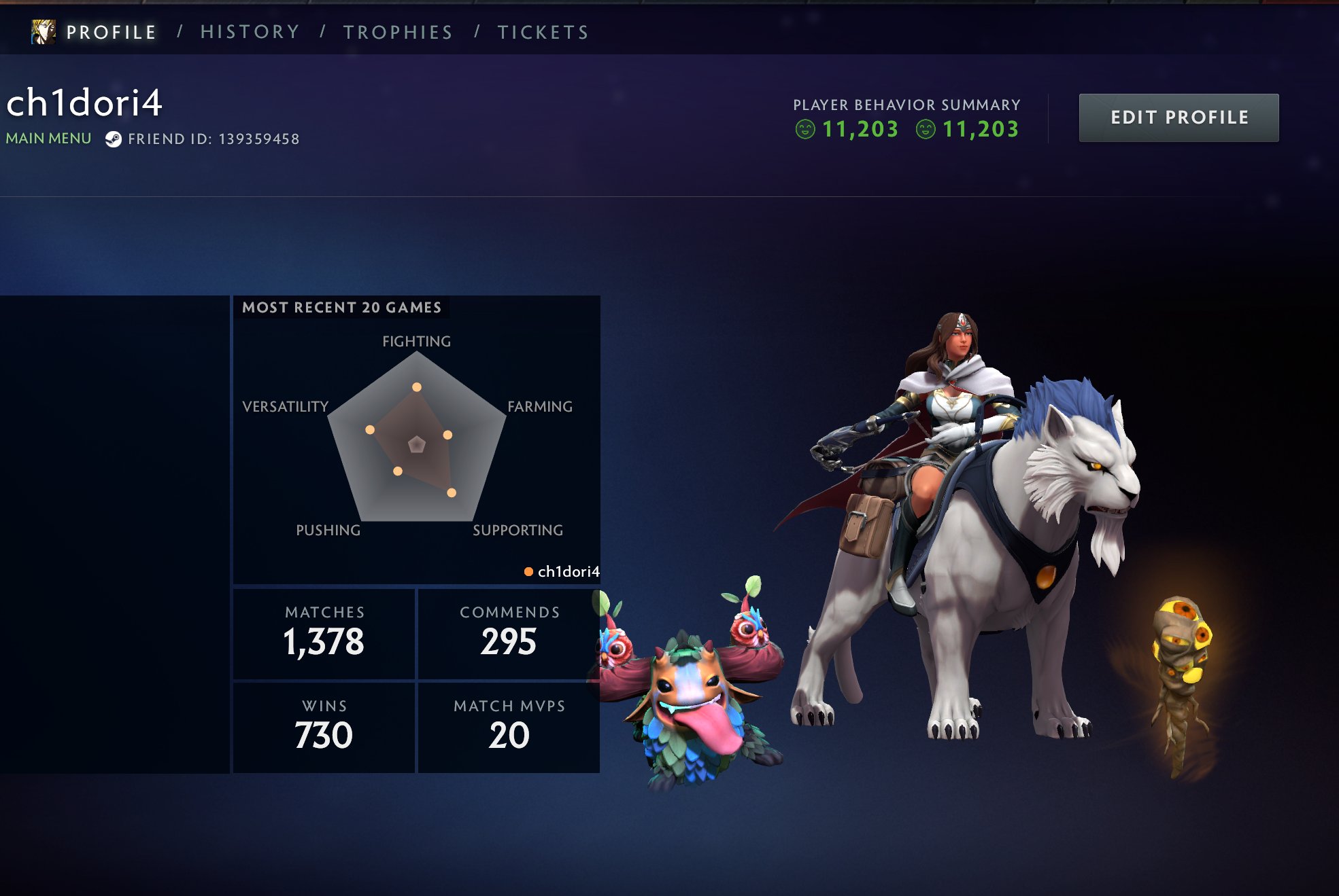 🏅 MMR 1000 | 🕒 2001 годин | 🛡 10700