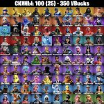 🎨 100 скінів | 🌟 Fortnite акаунт