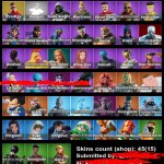🎨 44 скінів | 🌟 Fortnite акаунт