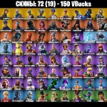 🎨 72 скінів | 🌟 Fortnite акаунт