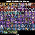🎨 95 скінів | 🌟 Fortnite акаунт