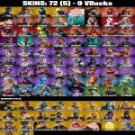 🎨 72 скінів | 🌟 Fortnite акаунт