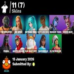 🎨 11 скінів | 🌟 Fortnite акаунт