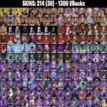 🎨 218 скінів | 🌟 Fortnite акаунт