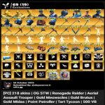 🎨 218 скинов | 🌟 Fortnite аккаунт