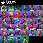 🎨 34 скінів | 🌟 Fortnite акаунт