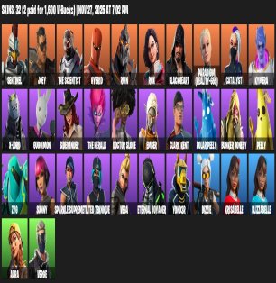 🎨 32 skins | 🌟 Fortnite account