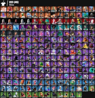 🎨 223 skins | 🌟 Fortnite account