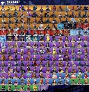 🎨 188 skins | 🌟 Fortnite account