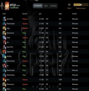 🏅 MMR 823 | 🕒 265 hours | 🛡 11494