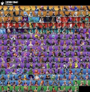 🎨 238 skins | 🌟 Fortnite account